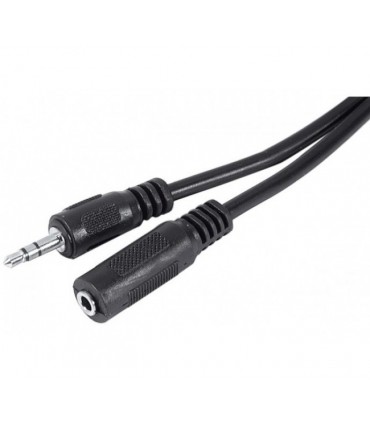 Cordon stéréo Jack 3.5 mm Mâle/Femelle 2 mètres