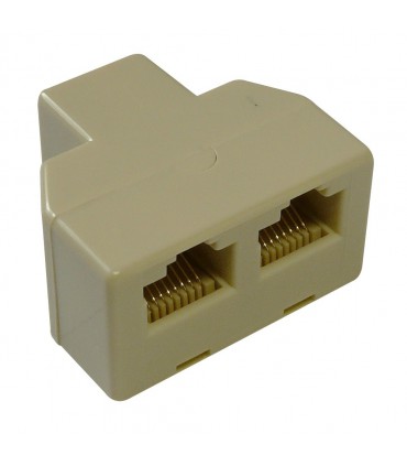Té RJ45 F/F/F UTP câblage droit