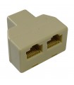 Té RJ45 F/F/F UTP câblage droit