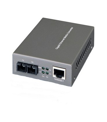 Convertisseur RJ45 Gigabit/ fibre optique 1000 SX monomode connecteur SC