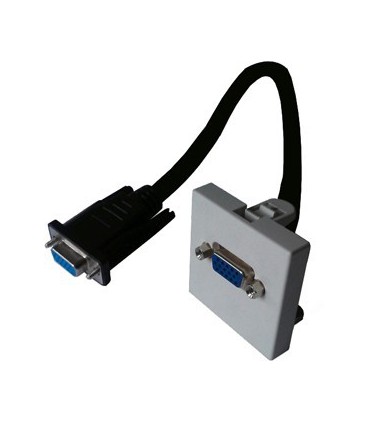 Cordon SVGA femelle sur plastron SVGA femelle 0,20 m