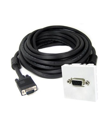 Cordon VGA mâle sur plastron VGA femelle 5 m