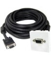 Cordon VGA mâle sur plastron VGA femelle 5 m