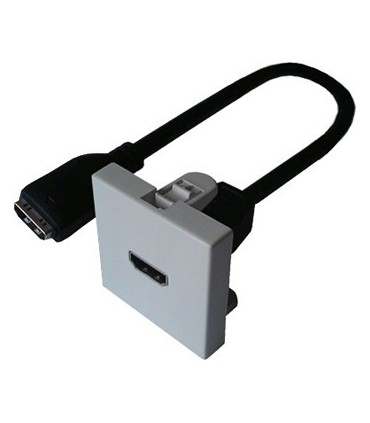 Plastron HDMI® femelle sur cordon HDMI® femelle 0.20 m