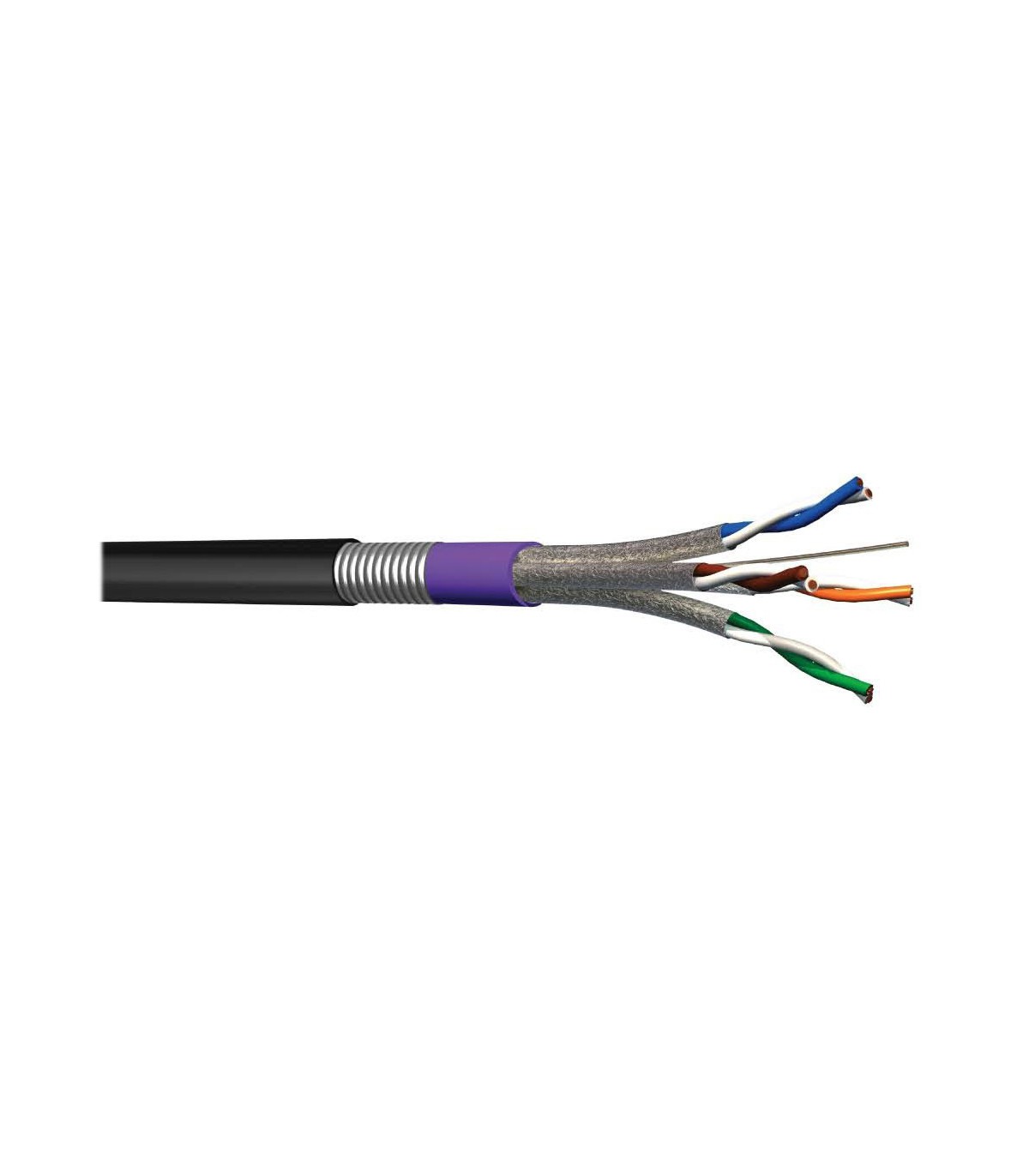 Connecteur RJ45 Cat 6 blindé pour câble souple ou rigide par 100