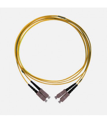  Fibre optique Duplex SC/SC OM3 Multimode 50/125 LSOH jaune 5 mètres(fab. spéc.) 