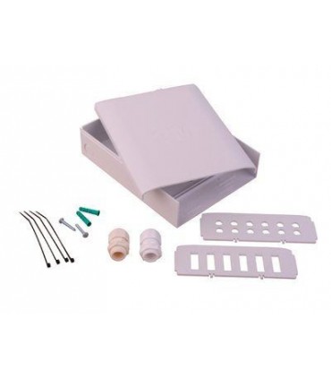 Boîtier fibre optique mural pour 6 traversées duplex