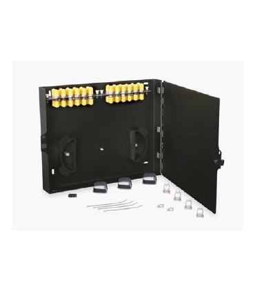 Boîtier fibre optique mural pour 24 traversées simplex ST monomode 