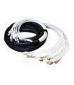 Frette 12 RJ45 Cat. 6 FTP avec manchons + repérage 10 mètres (Fabrication spécifque) 