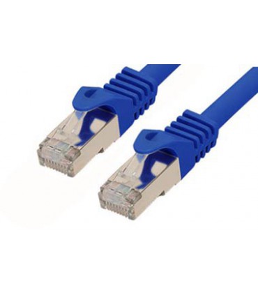 Cordon Cat. 7 RJ45 S/FTP LSOH avec manchons snagless bleu 1.50 mètre