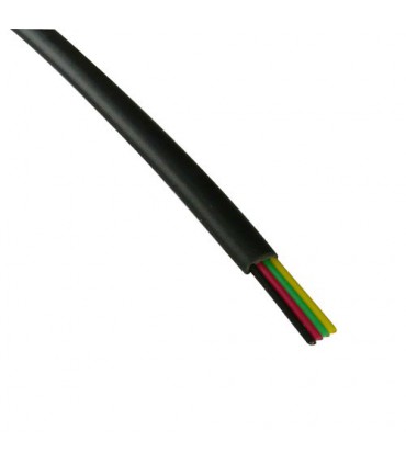 Câble Modular 4 conducteur noir touret 100 m  