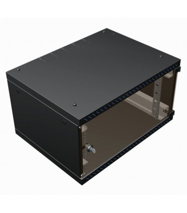  Coffret mural 19" 24 U  largeur 600mm avec panneaux démontables et porte vitrée 