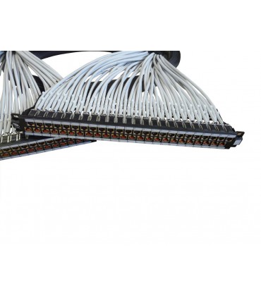 Frette panneau 48 ports RJ45/Panneau 48 RJ45 100 ohms Cat. 6 FTP 4 paires 4 mètres (Fabrication spécifque) 