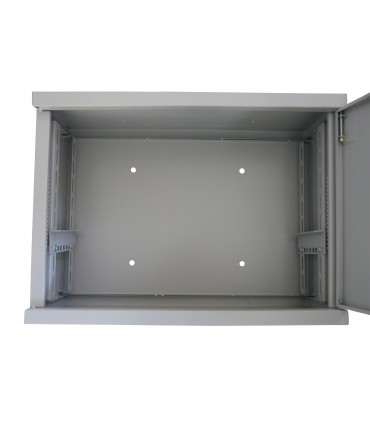 Coffret mural 3U 180mm de profondeur 1 porte avant avec serrure 19 pouces 