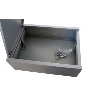 Coffret mural 3U 180mm de profondeur 1 porte avant avec serrure 19 pouces 