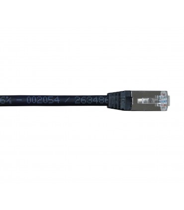Cordon CAT 6A S/FTP RJ45/RJ45 extérieur gaine noire PE 15 m (Fabrication spécifique) 