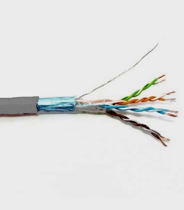 Câble multibrin Cat. 7  S/FTP 4 paires blindé gris LSOH 10 Gb 900Mhz- la couronne de 100 mètres 