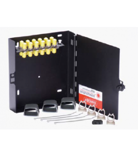 Boitier mural pour 6 raccords LC monomode duplex 