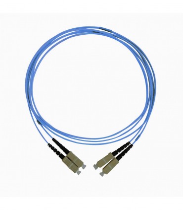 Fibre optique Duplex SC/SC OM4 Multimode 50/125 LSOH bleue 7 mètres 