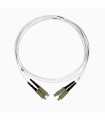 Fibre optique Duplex SC/SC OM4 Multimode 50/125 LSOH blanche 15 mètres 