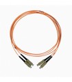 Fibre optique Duplex SC/SC OM4 Multimode 50/125 LSOH orange 10 mètres 