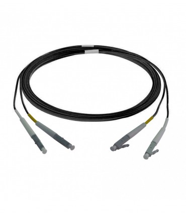 Fibre optique Duplex LC/LC OM4 Multimode 50/125 LSOH noire 7 mètres 