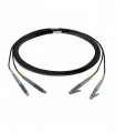 Fibre optique Duplex LC/LC OM4 Multimode 50/125 LSOH noire 10 mètres 