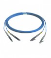 Fibre optique Duplex LC/LC OM4 Multimode 50/125 LSOH bleue 1 mètre 