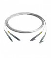 Fibre optique Duplex LC/LC OM4 Multimode 50/125 LSOH blanche 50 mètres 