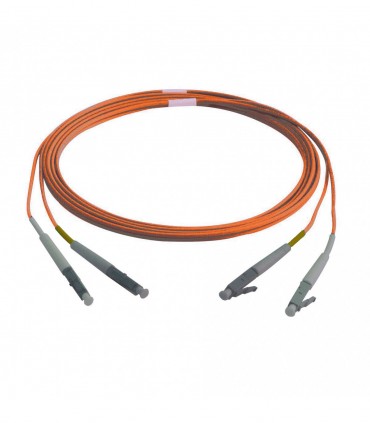 Fibre optique Duplex LC/LC OM4 Multimode 50/125 LSOH orange 2 mètres 