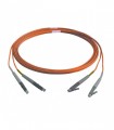 Fibre optique Duplex LC/LC OM4 Multimode 50/125 LSOH orange 7 mètres 