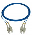 Fibre optique Duplex SC/SC OM4 Multimode 50/125 LSOH bleue 20 mètres 