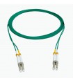 Fibre optique Duplex LC/LC OM4 Multimode 50/125 LSOH verte 10 mètres 