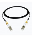 Fibre optique Duplex LC/LC OM4 Multimode 50/125 LSOH noire 1 mètre 