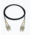 Fibre optique Duplex SC/SC OM4 Multimode 50/125 LSOH noir 7 mètres 