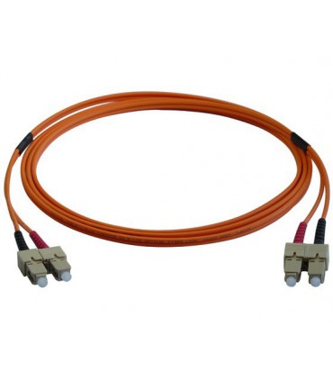 Fibre optique Duplex SC/SC OM2 Multimode 50/125 LSOH orange 7 mètres (Fabrication spécifque
