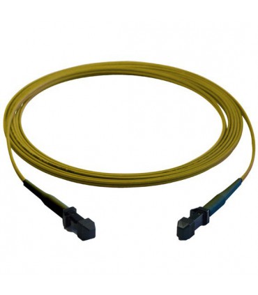 Fibre optique Duplex MTRJ/MTRJ OS2 Monomode 9/125 LSOH jaune 2 mètres (Fabrication Spécifique)