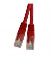 Cordon Cat. 5e RJ45 U/UTP avec manchons rouge 5 mètres