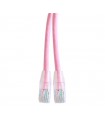 Cordon Cat. 5e RJ45 U/UTP avec manchons rose 50 mètres (Fabrication spécifque)