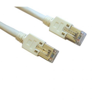 Cordon Cat. 6a RJ45 S/FTP avec manchons gris 30 mètres