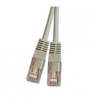 Cordon Cat. 6 RJ45 U/UTP avec manchons gris 20 mètres