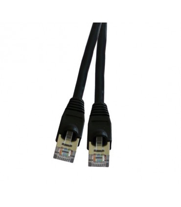 Cordon Cat. 5e RJ45 F/UTP avec manchons noir 100 mètres (Fabrication spécifque)