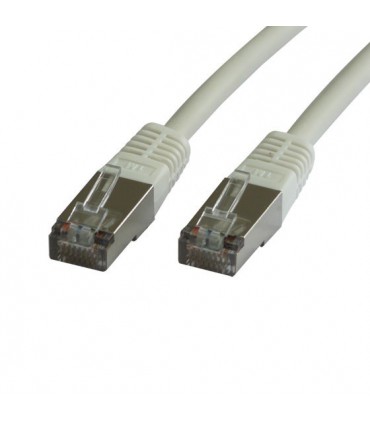 Cordon Cat. 5e RJ45 F/UTP LS0H avec manchons gris 5 mètres