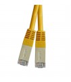 Cordon Cat. 5e RJ45 F/UTP avec manchons jaune 8 mètres (Fabrication spécifque)