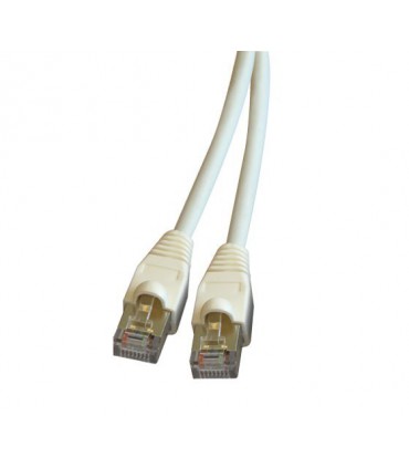 Cordon Cat. 5e RJ45 F/UTP avec manchons blanc 6 mètres (Fabrication spécifque)