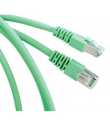 Cordon cat 6A 10 Gigabits / s. 500 MHz 4 paires S / FTP LSOH  Longueur 5 m