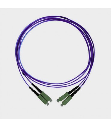  Fibre optique Duplex SC/SC OM3 Multimode 50/125 LSOH violet 20 mètres (fab. spéc.) 