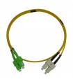 Fibre optique Duplex SC/SC-APC OS2 Monomode 9/125 LSOH jaune 3 mètres