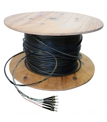  Fibre préconnectorisée 6 brins ST/ST OM2 Multimode 50/125 LSOH 30 mètres (fab. spéc.) 