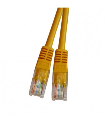  Cordon Cat. 5e RJ45 U/UTP avec manchons jaune 25 mètres (fab. spéc.) 